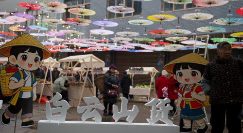 白云村山货节：土货展销热闹 村民舞台精彩